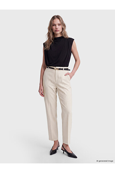 LC Waikiki Quality Pieces from Çelebi Store Women's Fabric Trousers with Wais...