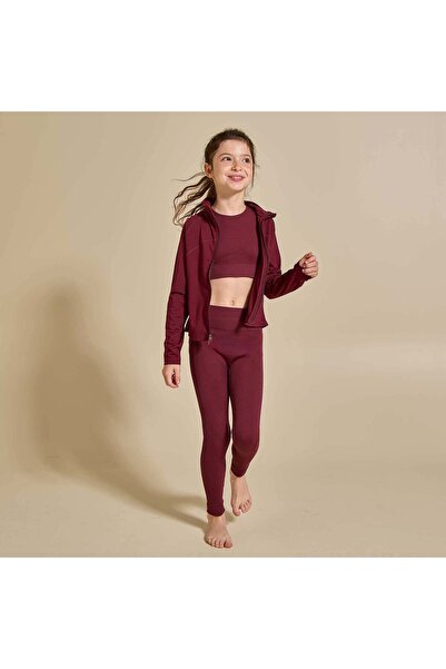 KIABI Ribbed Sports Leggings Red