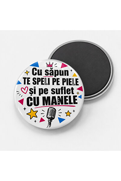 OEM Set cadou: 2 magneti si 2 insigne cu mesaj personalizat