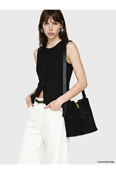 LC Waikiki Quality Parts from Çelebi Store Suede Women's Shoulder Bag