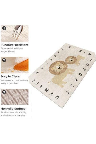 Aissiora Soft Kids Rug Carpet Play Mat for Baby Boys Girls, City Life Road Traffic Playroom Rug for Playing C