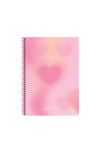 KESKİN COLOR Keskin A4 80-4 Kar. Karton Kp.Spr.Defter-Pastel Heart