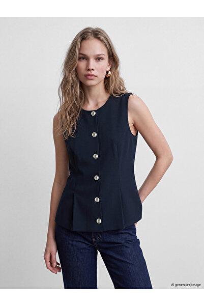 LC Waikiki Quality Parts from Çelebi Store Zero Roba Yaka Women's Classic Vest