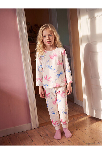 LC Waikiki Esvab • Modern & Distinctive Zero Roba Collar Printed Girls' Pajam...