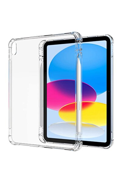 Zebana iPad Air 6. Nesil 11inç M4/M3/M2 Şeffaf Tablet Kılıfı (Kalem Bölmeli) ...