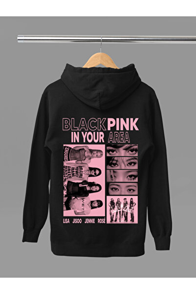 MAGORS Blackpink K-Pop Band Printed Cotton Long Sleeved 3-Yarn Hooded Sweatshirt
