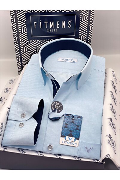 Fitmens Classic Long Sleeve Linen Cotton Gift Boxed Men's Shirt Fs-001261 - T...