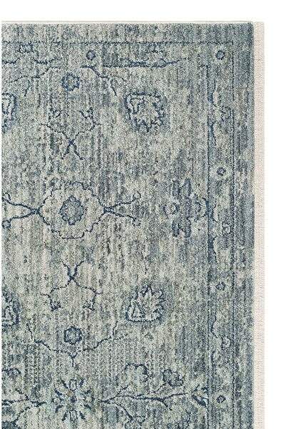 Akbel Halı JM 01 BLUE - AJMER - Özel Yumuşak Tuşeli Tonsürton Vintage Makine ...
