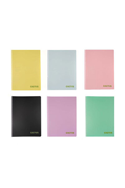 CACTUS Dikişli PP Kapak A4 60 Yaprak Çizgili Defter CAC-010201