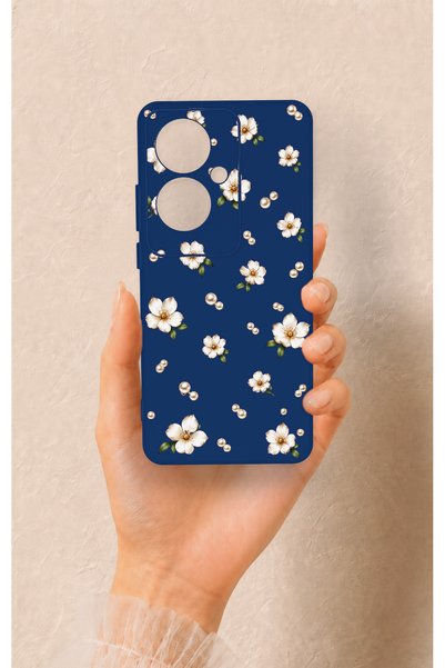 Vip Case Oppo Reno 11F Compatible Daisy Pearl Pattern Silicone Case