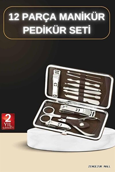 ZERO LAND Zngzrmll 12 Piece Manicure Pedicure Set Special Leather Case Hand F...
