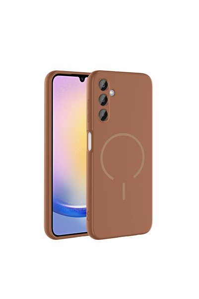 zore Galaxy A15 Case Magsafe Supported Soft Silicone Case with Camera Protection
