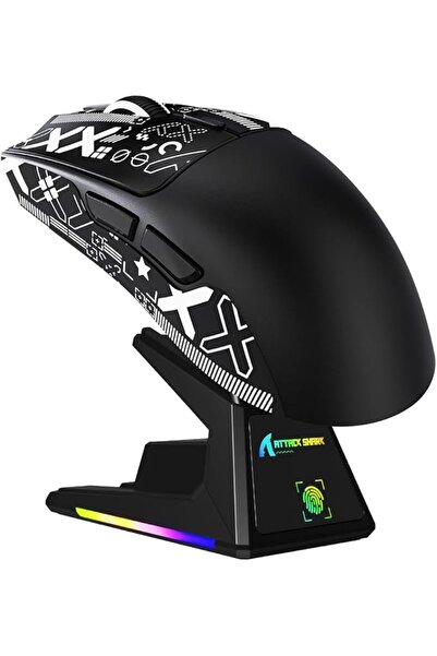 GENERAL X1 Gaming Mouse with Rgb Lighting Charging Base and Touchpad, Pixart ...