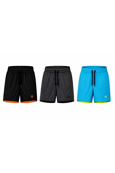 TUWAN sport Men's Colorful Pocket Zippered Swim Shorts