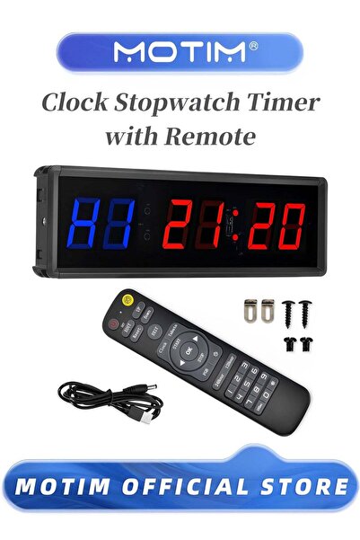 MOTIM Gym Timer Interval Timer Workout Timer Clock Stopwatch Timer with Remot...