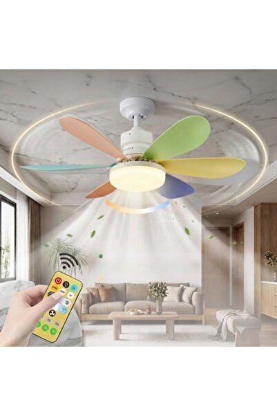 Infiniteea Ventilator de tavan cu LED și telecomandă Infiniteea ™️ Putere 40W...