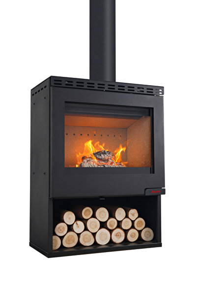 selçuklu SS03 Camlı Şömine Soba Ev Tipi Odun Sobası Kış Bahçesi Isıtıcı