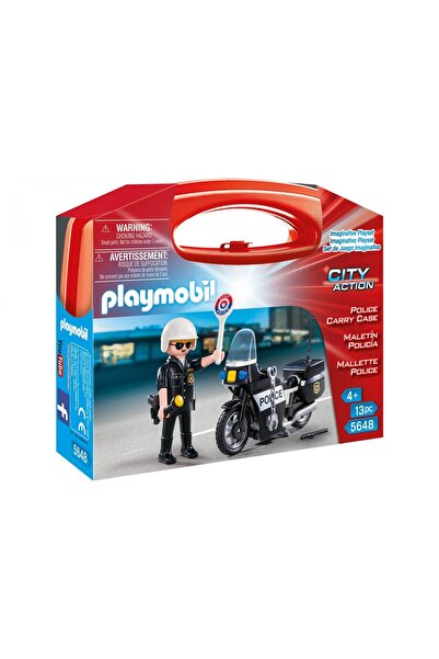 Playmobil ΒΑΛΙΤΣΕΣ - ΒΑΛΙΤΣΑ ΑΣΤΥΝΟΜΙΚΟΥ ΜΕ ΜΟΤΟΣΥΚΛΕΤΑ - 5648