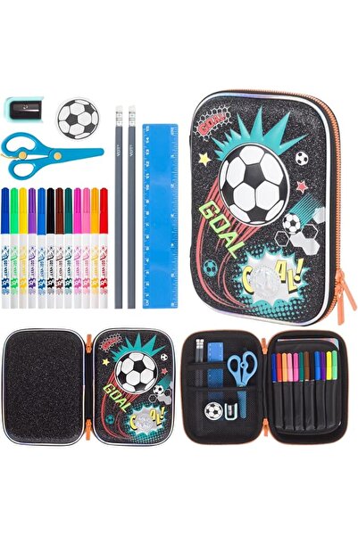 GENERAL Kids Stationery Set Cute 3D Large Capacity Eva Pencil Case with Zippe...