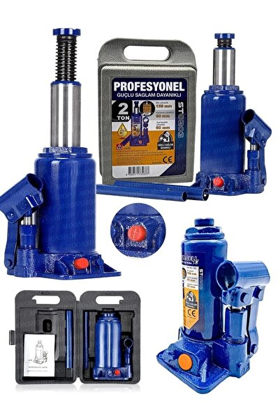 MOONPRO Pro Seri Alman Çelik Şase 2 Ton Hidrolik Araba Karavan Oto Şişe Kriko...