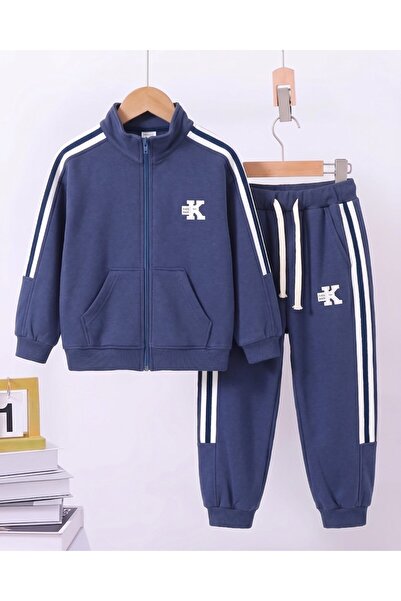 voyyo kids baby Zimski kardigan za dečake, pleteni od 3 niti, sa patentnim za...