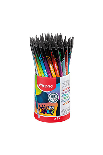 Maped Black Pep's Energy Silgili Kurşun Kalem HB 852002