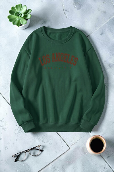 trendypassion Unisex Los Angeles Printed Crew Neck Sweatshirt