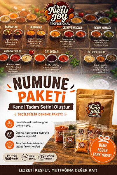 chef's new joy professional Numune Paketi - Kendi Tadım Setini Oluştur - Seçi...