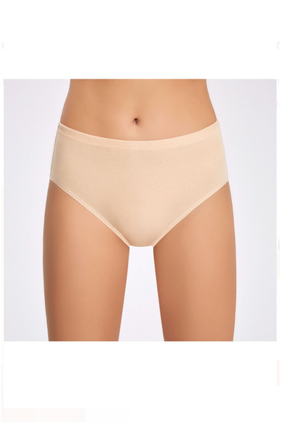 İlke Women'S, 100% Cotton, Ribbed, Bato 12-Pack Panties