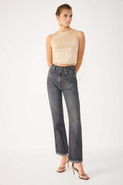 No Matter What Crop Top cu gât