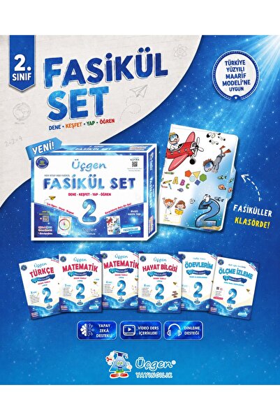 Üçgen Yayıncılık 2. sınıf fasikül set yeni