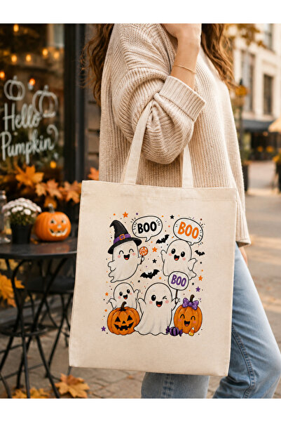 Tomris Hatun Halloween, Halloween Themed, Raw Cloth Bag, Sublimation Printing...