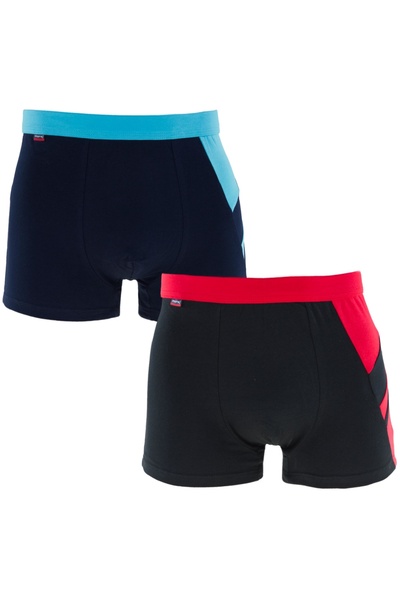 MORAJ Set 2 Perechi Boxeri Bărbați Moraj, Bumbac, Multicolor, 2XL