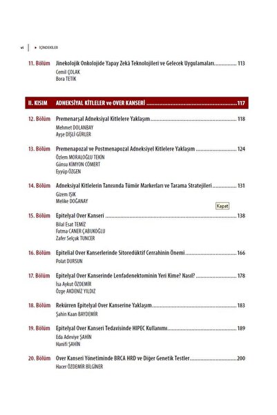 Nobel Tıp Kitabevleri Güncel Jinekolojik Onkoloji