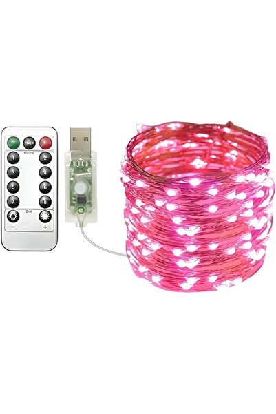 GENERAL شريط مصابيح USB فيري من كلارهيل، 20 م ملون 200 مصباح LED USB بسلك نحا...