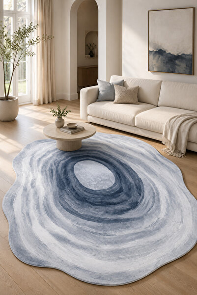 DECOVİST HOME Kaymaz Taban Makinede Yıkanabilir Leke Tutmaz Salon Halısı – Mo...
