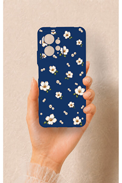 Vip Case Redmi Note 12 4G Uyumlu Papatya İnci Desenli Silikon Kılıf