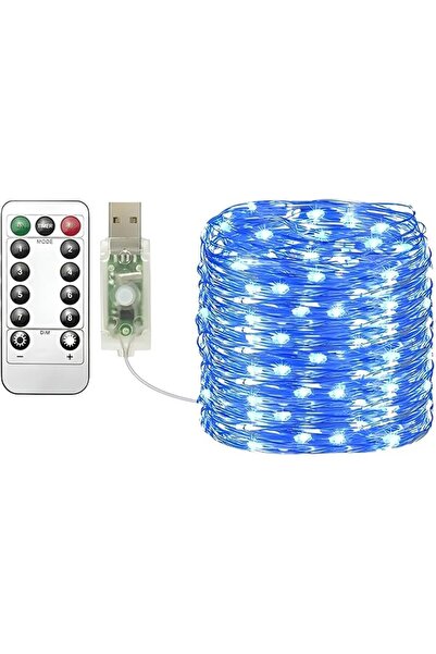 GENERAL شريط مصابيح فيري أبيض دافئ، 20 م ملون 200 مصباح ليد USB بسلك نحاسي مع...