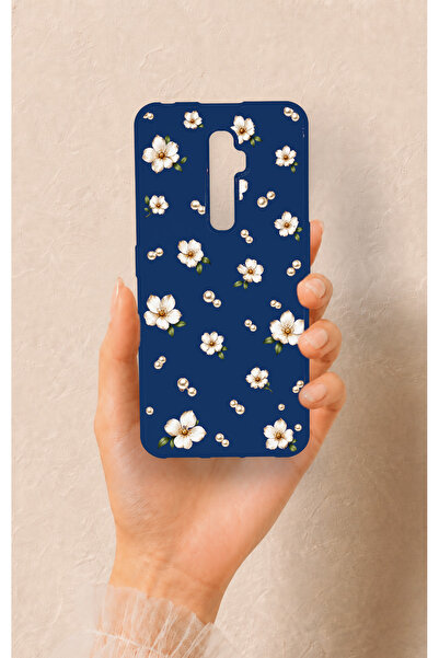 Vip Case Oppo Reno 2Z Uyumlu Papatya İnci Desenli Silikon Kılıf