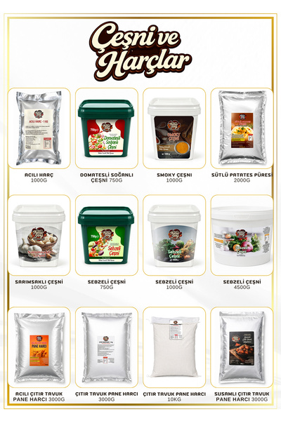 chef's new joy professional Numune Paketi - Kendi Tadım Setini Oluştur - Seçilebilir Deneme Paketi