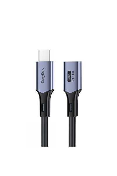 Veggieg كابل تمديد USB 3.2 Gen 2 من النوع C، USB-C، 100 واط، 10 جيجابت في الث...