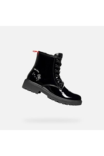 Geox Casey - Ghete de gleznă pentru fete, Negru
