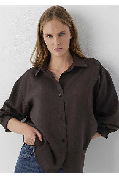 Mavi Brown Shirt Oversize / Wide Cut 1220416-89103