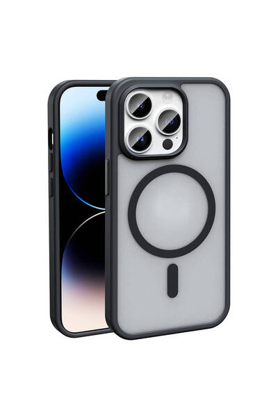 zore iPhone 14 Pro Max Case Magsafe Supported Camera Raised Silicone Matte An...