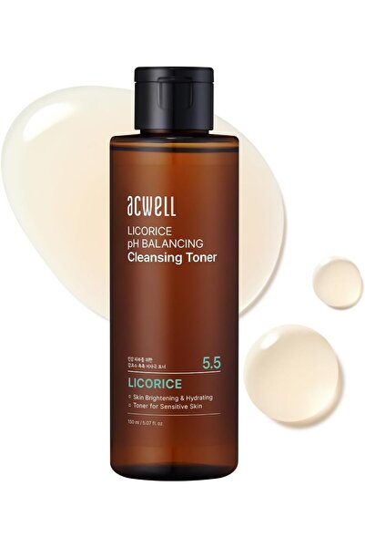 Acwell [ACWELL] تونر تنظيف موازن للأس الهيدروجيني 5.5 بالعرقسوس 5.5 أونصة مزي...