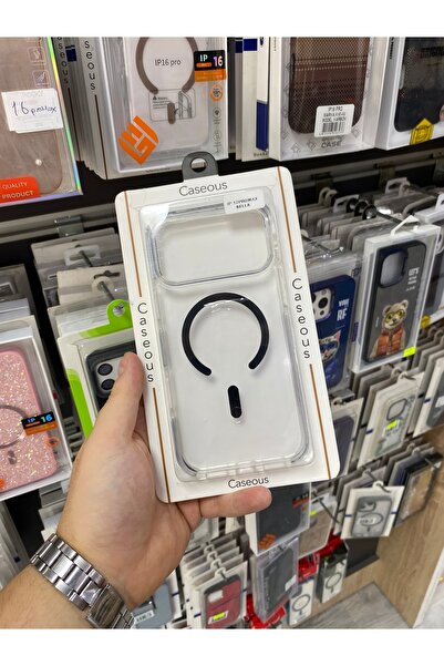 iPhone 17 Pro Max Magsafe Şeffaf Kılıf Sararmaz