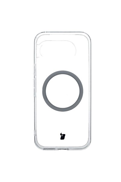 BizonMobile Калъф Bizon CrystalO MagSafe, съвместим с Google Pixel 9a, прозрачен