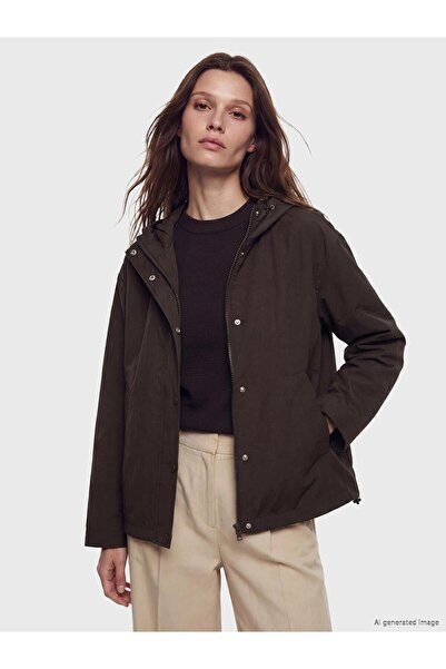 LC Waikiki Hooded Oversized Women's Raincoat (W6)