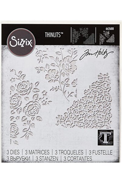 Sizzix Thinlits delgeç şablonları-Geschenkgutscheinbeutel Tim Holtz, çelik, ç...