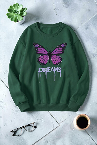 trendypassion Unisex Dreams Printed Crew Neck Sweatshirt